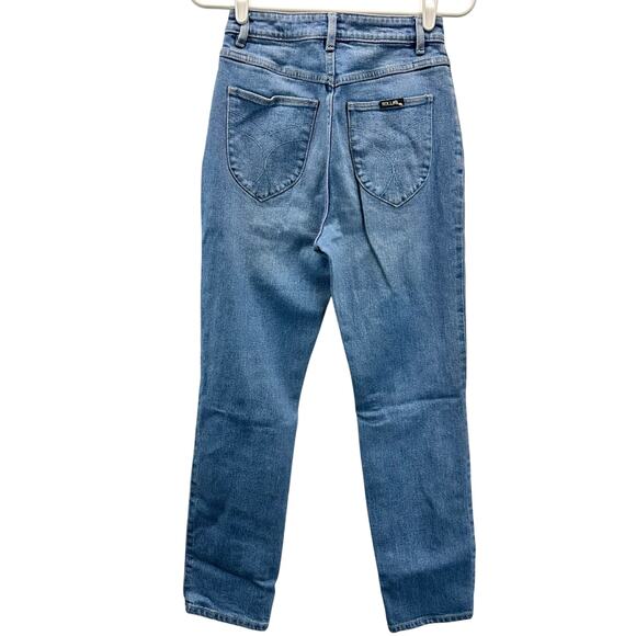 Rolla's Dusters High Rise Slim Jeans Busted Knees 26 - Picture 2 of 14